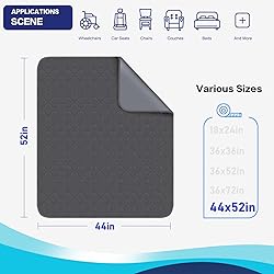 Alsunny Hospitals Waterproof Bed Pads 45x56