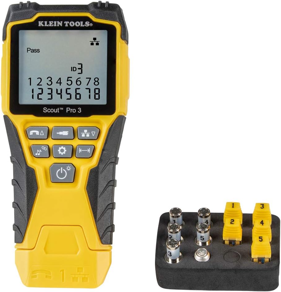 Klein Tools VDV501-851 Scout Pro 3 Cable Tester Kit 2000 ft Length
