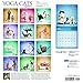 Yoga Cats Together 2018 12 x 12 Inch Monthly Square Wall Calendar with Foil Stamped Cover by Plato, Animals Humor Cats