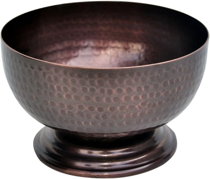 Bronze Decorative Bowl, Hammered Brass with a Bronze Finish, 12cm x 7