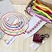 Caydo 5 Pieces Embroidery Hoops Multicolor Plastic Cross Stitch Hoop, 4.7 Inch to 10.8 Inch for Embroidery and Cross Stitch