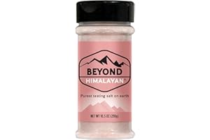 BEYOND HIMALAYAN Pink Himalayan Sea Salt Substitute - 10.5 oz. - Tasty Low Sodium Salt & Potassium Salt Substitute for High Blood Pressure - Himalayan Pink Salt Substitute With Real Salt-Taste