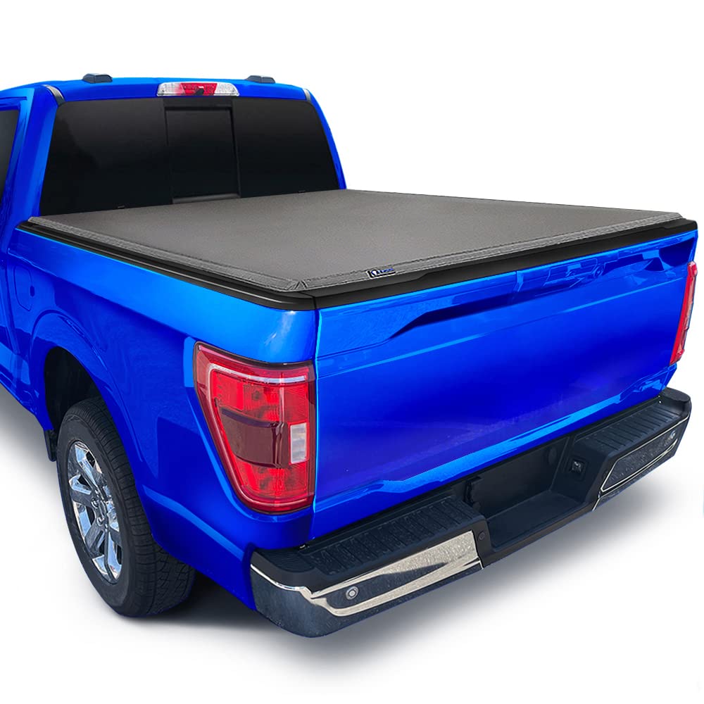 Photo 1 of Tyger Auto T3 Soft Tri-fold Truck Bed Tonneau Cover Compatible with 2009-2014 Ford F-150 | Fleetside 5.5' (67") Bed | TG-BC3F1019