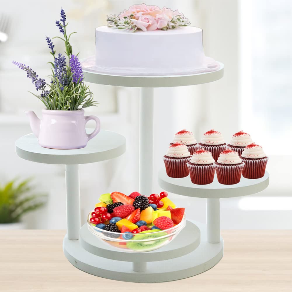 MRPAPA Tiered Cupcake Tower Stand , Solid Wood