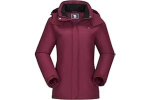 CAMEL CROWN Women's Ski Jacket Winter Snow Coat Warm Fleece Mountain Waterproof Female Jacket Snowboarding jackets