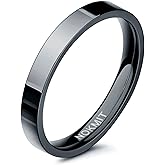 NOKMIT 3mm 14K Gold Filled Rings for Women Dainty Gold Stacking Stackable Band Thin Gold Thumb Pinky Finger Ring Non Tarnish Comfort Fit Size 4 to 11