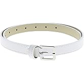 FASHIONGEN - Woman Italian Leather Belt, 2 cm width Ladies Belt for dress, pants, LINDA