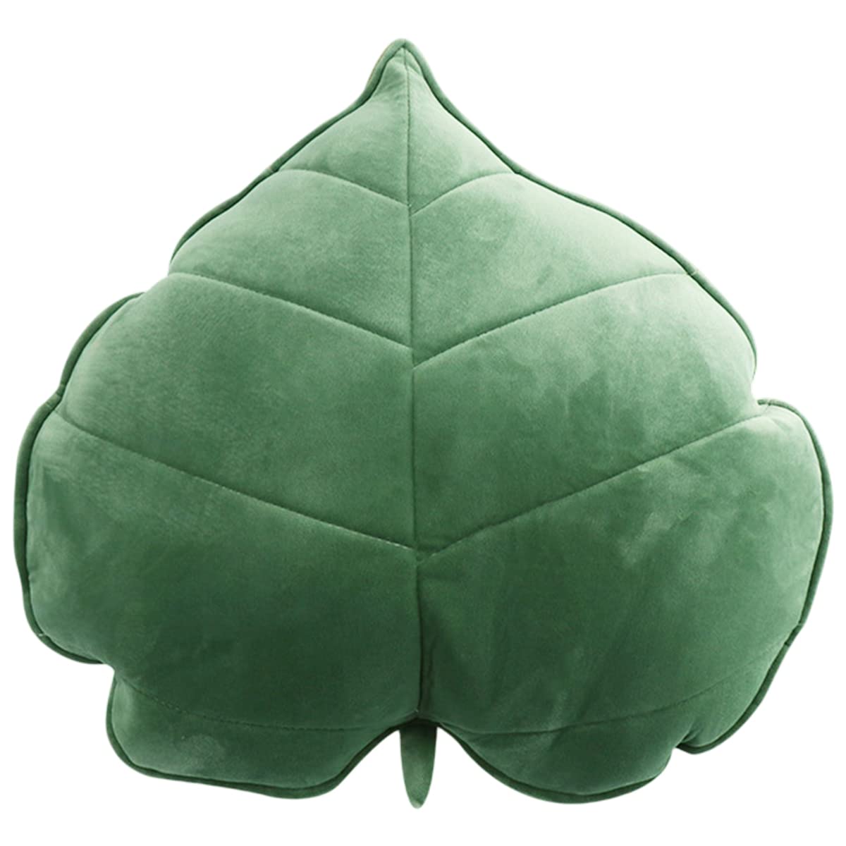 Keyohome 3D Leaf Throw Pillow, 50 * 50cm/19.7x19.7in Decorative Plant Sofa Pillows, Plush Leaf Shaped Cushions, Comfortable Sleeping Cushion for Bedroom Sofa Couch Living Room (Green)
