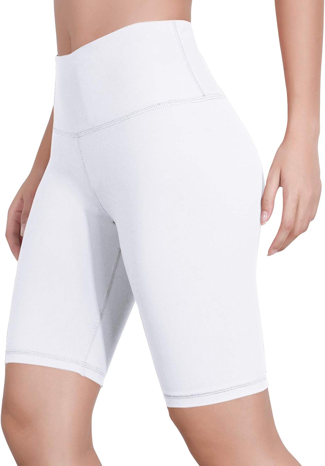 ODODOS Women's Yoga Short Tummy Control Workout Running Athletic Non See-Through Yoga Shorts with Hidden Pocket: Clothing