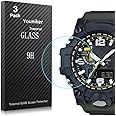 Youniker 3 Pack Compatible for GWG-1000 Screen Protector Tempered Glass Screen Protectors for GWG1000 Watch Foils Anti-Scratch Bubble Free