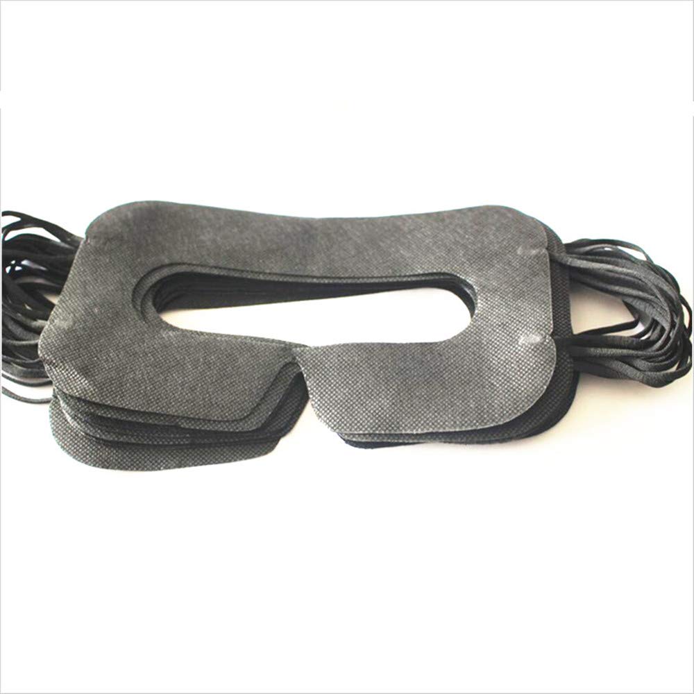 Saidbuds 100 Pack VR Sanitary Covers Disposable VR Headset Cushions Universal VR Cushions Compatible with HTC Vive, PS VR, Gear VR etc (Black)
