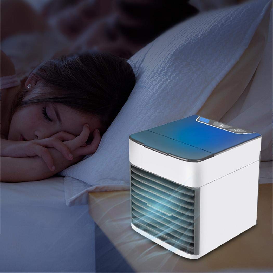 Pinsparkle Household Summer Mini Air Cooler Fan Cool Air Spray Fan Personal Fans
