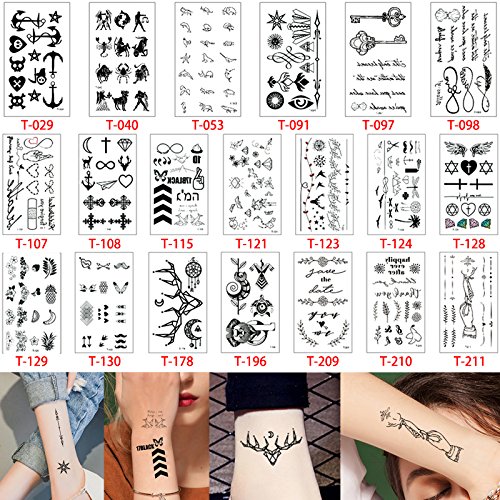 1 Sheets+Temporary+Tattoo+Sticker+Fashion