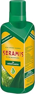 Seramis Flüssiger Pflanzendünger mit Dosierhilfe für alle Grünpflanzen, Vitalnahrung, 500 ml, Grün