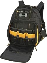 DEWALT DGL523 Lighted Tool Backpack Bag 57 Pockets Heavy Duty Storage view 6