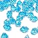 Bestgle 100Pcs 8.5OZ Aquarium Decoration Ornament Glass Beads Acrylic Crystals Gems Ice Rocks for Table Scatter, Vase Filler, Event, Wedding, Arts, Crafts & Fish Tank Bowl, Blue