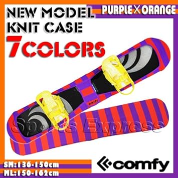 Amazon 13 Comfy コンフィ Knit Case Purple Orange ソールガード ニットケース Ml ボード ブーツバッグ
