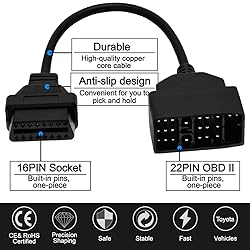 Goliton 22 Pin OBD1 to 16 Pin OBD2 Convertor