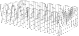 vidaXL Gabione Pflanzkübel 180x90x50cm Steinkorb Drahtkorb Blumentopf Hochbeet