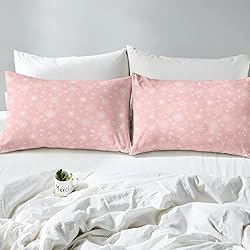 Erosebridal Pink Christmas Comforter Set Full Size