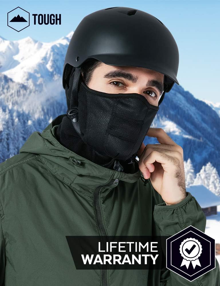Winter Face Mask & Neck Gaiter - Cold Weather Half Balaclava - Tactical Neck Warmer for Men & Women - Face Cover / Shield for Running, Skiing, Snowboarding, Motorcycle Riding & Other Sports: Automotive