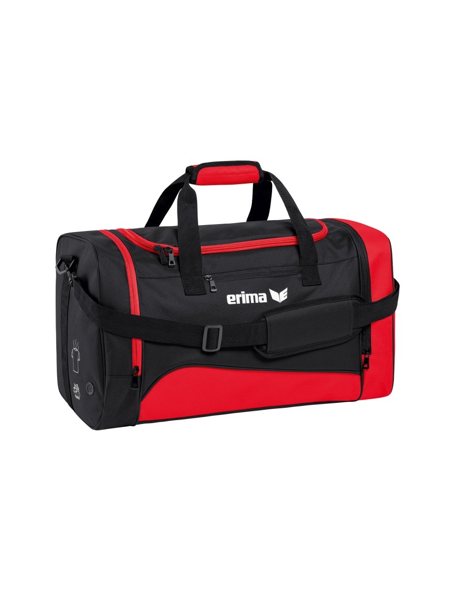 erima Sports Bag Duffel, 44 cm, 30 Liters, Red/Black
