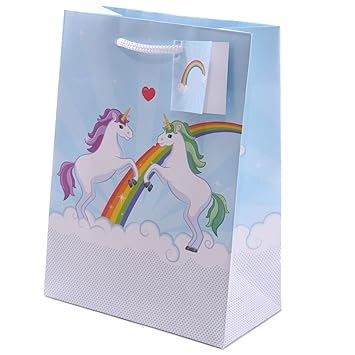 Einhorn Design Geschenktasche 17 x 9 x 23cm