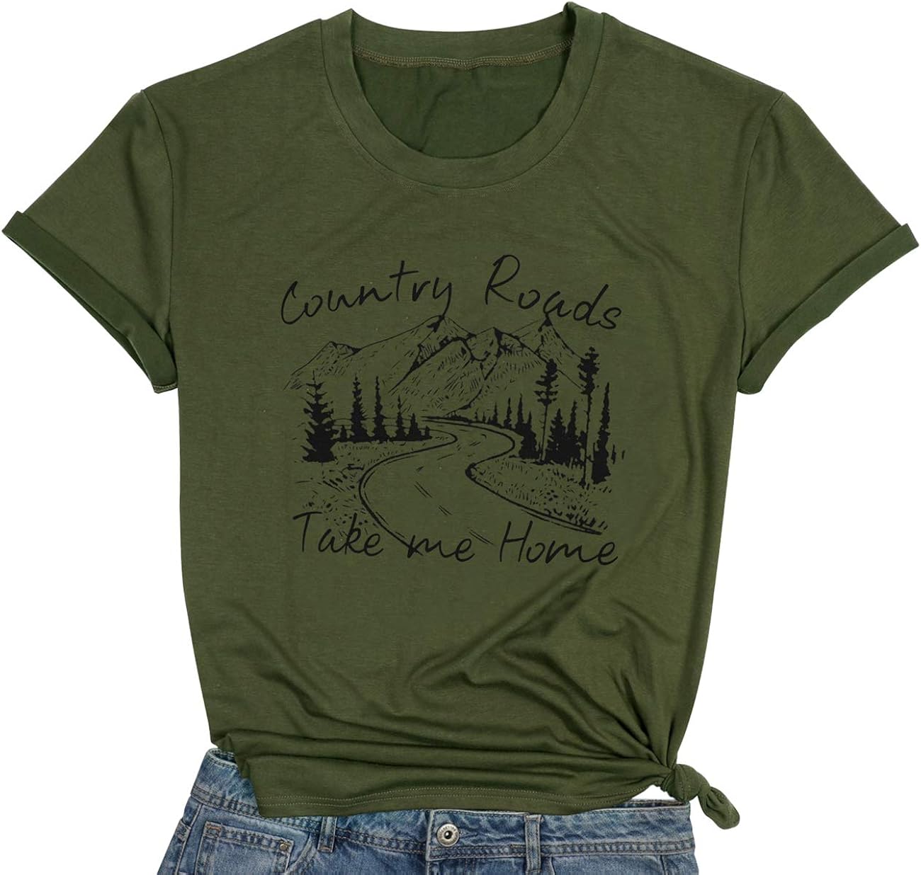 Country roads take me home t shirt Outlet