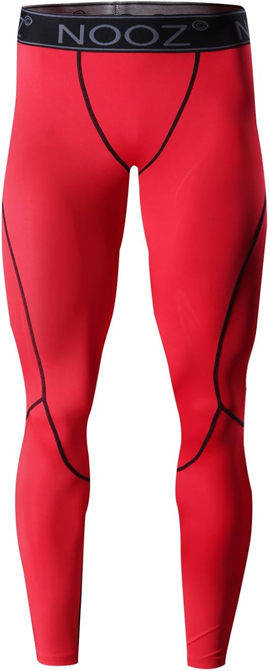 Nooz Men's Quick Dry Powerflex Compression Baselayer Pants, Legging Tights for Men: Clothing