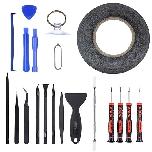 MPTECK @ 20 en 1 Kit de reparación de herramientas de precisión destornillador Herramienta de Desmontaje para teléfonos móviles iPhone 6s 6s Plus 6 6 Plus 5 iPad Samsung HTC Sony LG Blackberry iPod Mac