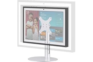 Laivli Desk Stand for Show 15(Gen 1, Gen 2) and Show 21, Silver 4-Level Height Adjustable and Tiltable Holder, Aluminum Mount with Anti-Slip Base, Easy Setup Compatible with Echo Show 15/21 (Standard)