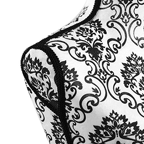 Female Mannequin Torso Dress Form with Black Adjustable Tripod Stand Dress Jewelry Display Baroco Style,Black Flower