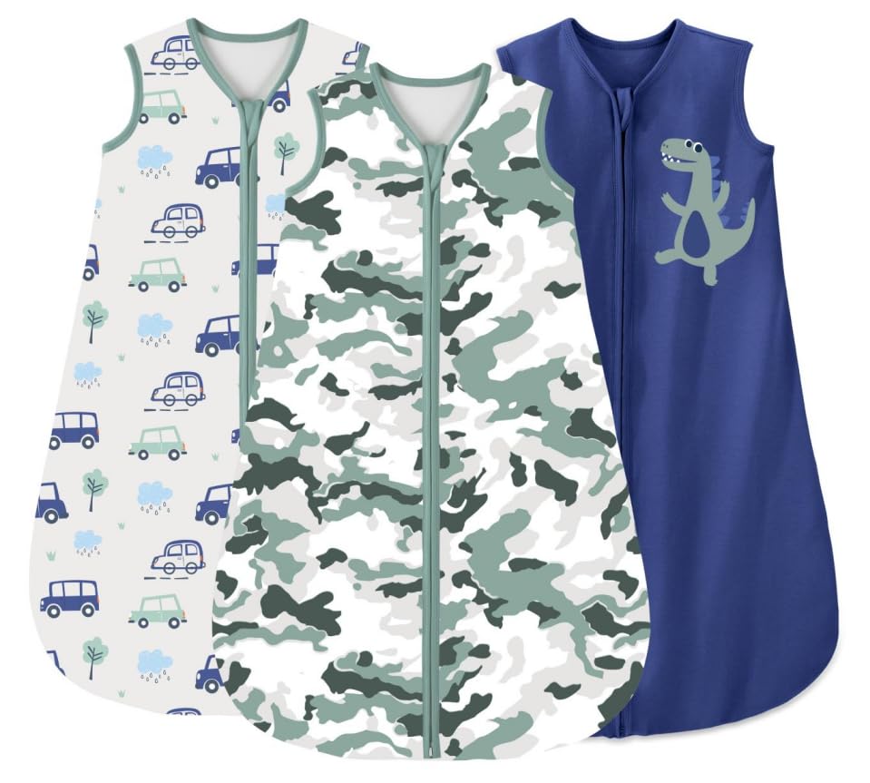 Yoofoss Baby Sleep Sack 18-24 Months Baby Wearable Blanket 100% Organic Cotton 2-Way Zipper TOG 0.5 Toddler Sleeping Sack Lightweight Image