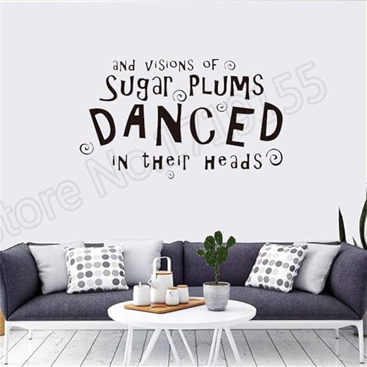Tatuajes de pared Frases de pared creativas Azúcar Ciruelas ...