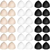 Zyghjort 18 Pairs Bra Pads Inserts Removable Triangle Push Up Cups Breast Enhancers Inserts for Women Sports Bras Swimwear Yoga