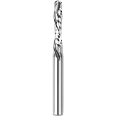 SpeTool Spiral Compression Router Bit 3/16" Cutting Diamter 1/4" Shank, Solid Carbide Router Bit Up Douwn Spiral Router Bits End Mill for CNC Wood Carving