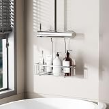 Pickpiff Hanging Shower Caddy SS304 Stainless Steel No Drilling Shelf view 6