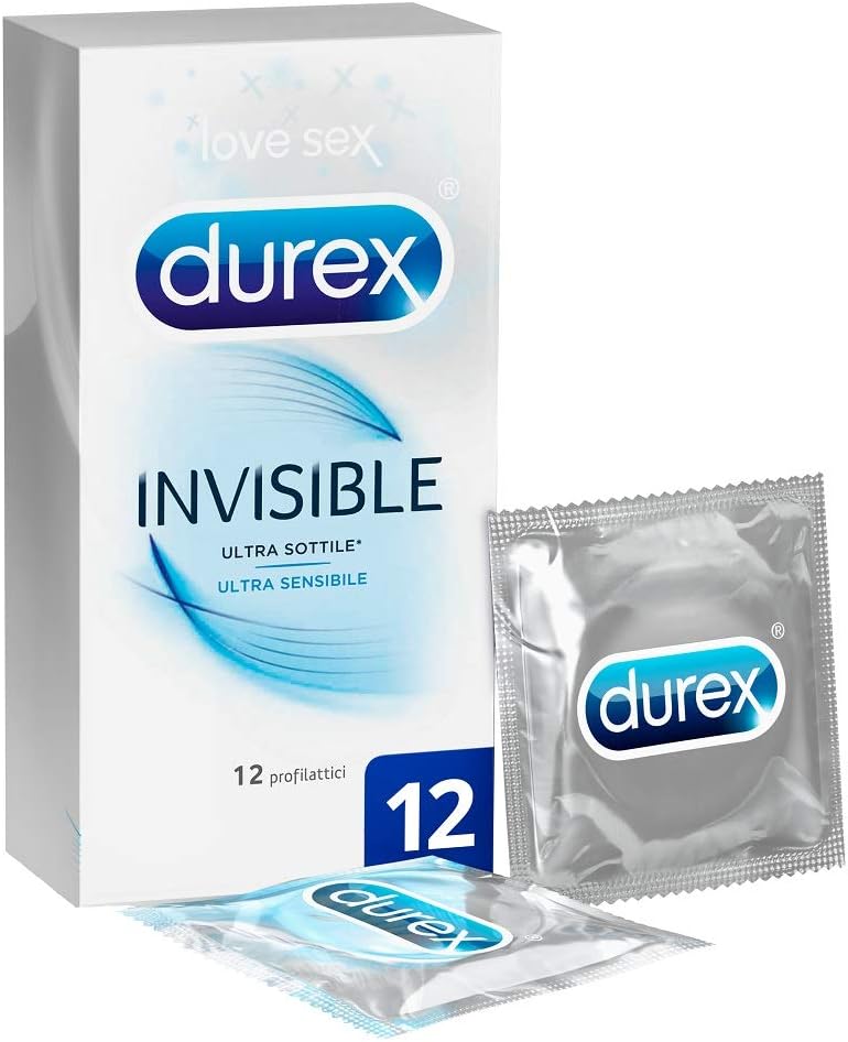 Durex Preservativos Invisible, pack de 12: Amazon.es: Salud y cuidado personal