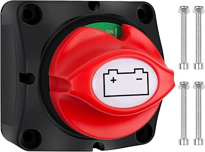Bolatus Battery Isolator Switch 12-48V 200A DC Car Boat Truck RV
