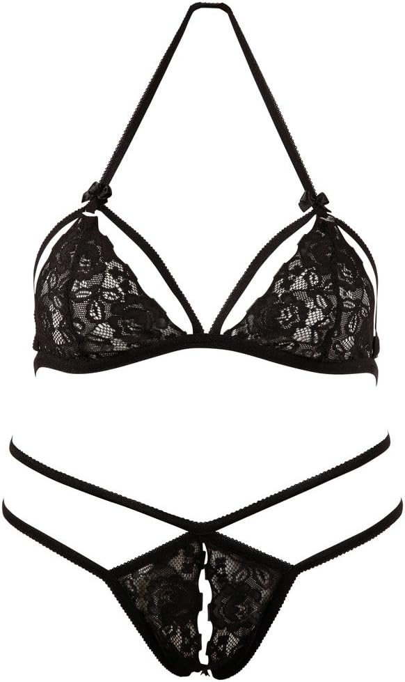 Cottelli Collection Lingerie Small Black Lace Set - Image 5