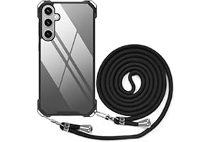 BEIMEITU Strap Crossbody Case for Samsung Galaxy S24 Plus, Crossbody Cover with Neck Cord Strap,Transparent Clear PC Lanyard Phone Case for Samsung Galaxy S24 Plus