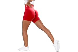 Unthewe Workout Butt Lifting Shorts for Women High Waisted Seamless Gym Yoga Booty Shorts