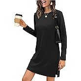 SAMPEEL Dresses for Women 2025 Casual Long Sleeve Cozy Tshirt Dress Fashion Fall Outfits
