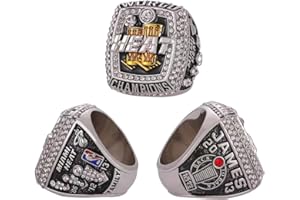 Hdnakit NATIONAL BASKETBALL CHAMPIONSHIP RING 2013 Miami ，CHAMPIONSHIP RINGS WITH WOOD BOX GIFT FOR CHRISTMAS AND BIRTHDAY…
