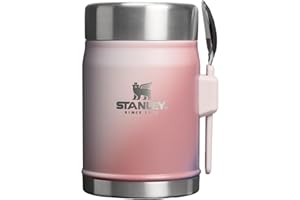 Stanley Classic Food Jar and Spork 14 oz | Vacuum Insulated Food Container | Wide Mouth Screw On Lid | Packable for Travel | 
