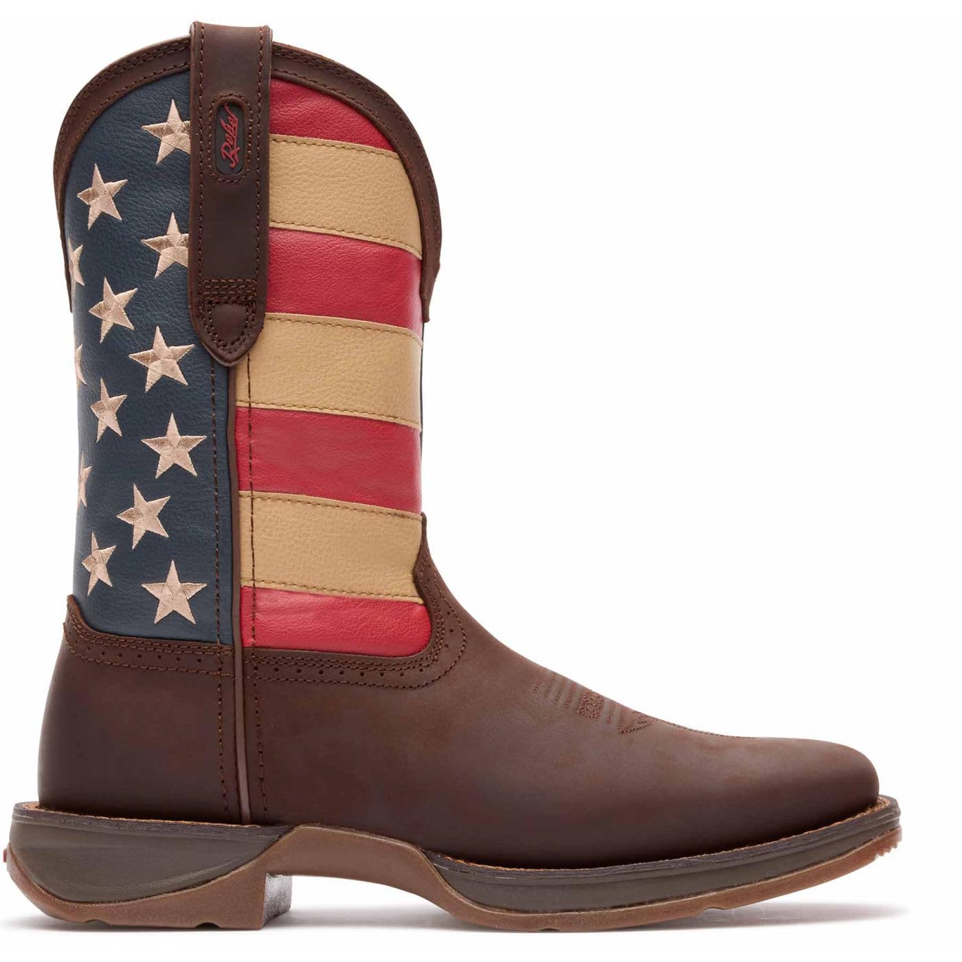 Photo 1 of Durango mens Men's Rebel Flag Brown Db5554 western boots, Brown and Union Flag, 12 Wide US