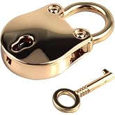 OZXNO 1PCS Vintage Mini Bear Padlock Key Lock Antique Style Small Key Lock (Gold)