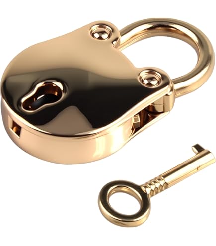 heyous 4pcs Zinc Alloy Archaize Padlocks Key Lock with Key for