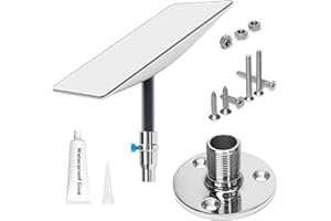 Starlink Gen 2 Mount, Beciety Starlink 316 Stainless Steel Mount with Adapter, Starlink Mounting Kit for Yacht Ship Marine, Starlink Internet Kit Satellite, Starlink Pole Mount