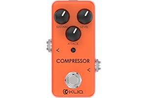 KLIQ MUSIC GEAR KLIQ Tiny-Compressor Effect Pedal for Guitar & Bass